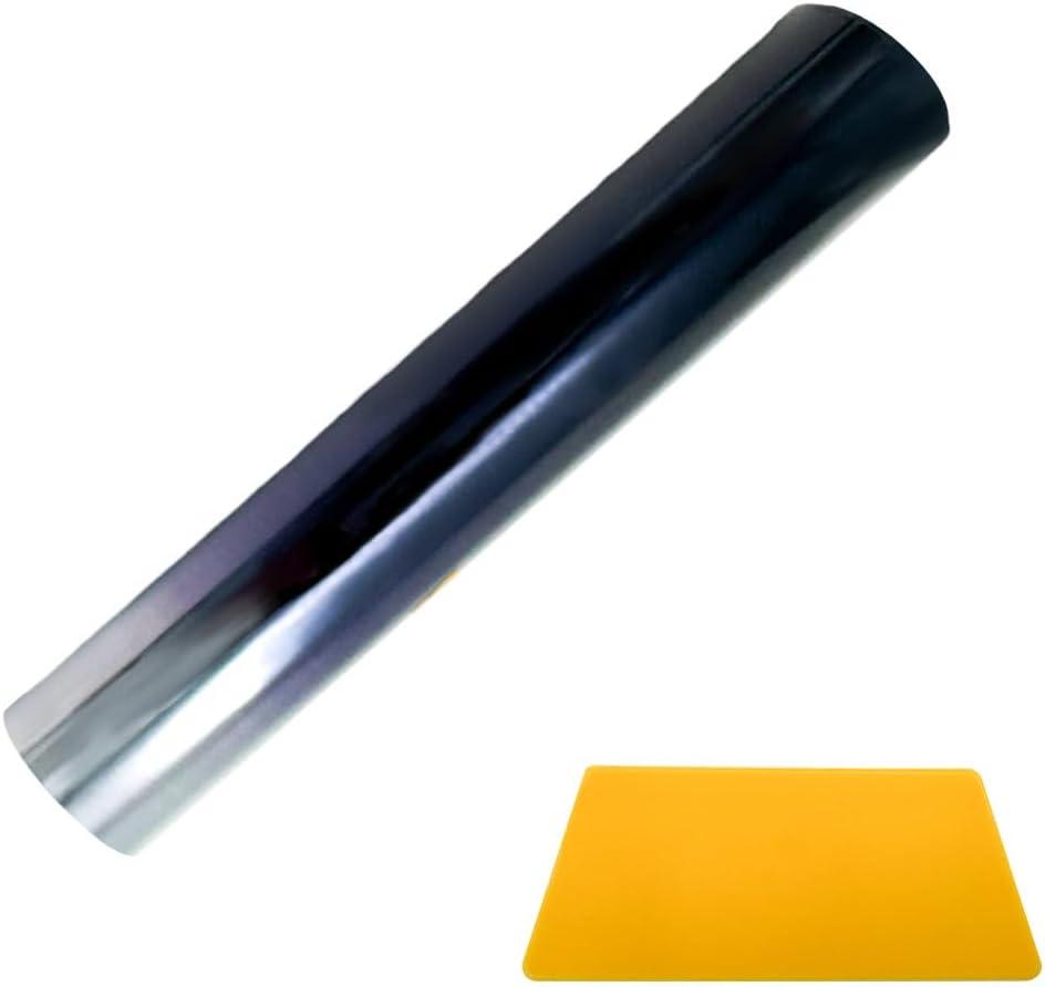 Kewucn Car Window Sun Visor Strip Tint Film, Auto Tint Film for UV Rejection and Heat Reduction, Front Windshield Solar Protection Film for Shading and Filtration, Car Accessories (Gradient Black)