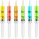 JOLLY PARTY 40 Pack Jelly Shot Syringes, 1.5 oz Jelly Shot Syringe With Caps, Reusable Plastic Syringe for Jelly Shot, Durable Jelly Shot Containers for Party Halloween, Christmas, Thanksgiving