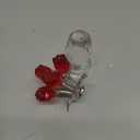 YWHL Crystal Red Rose Bouquet Figurine With Vase, Handmade Glass Flower Gifts for Women on Mother's Day Valentine's, Crystal Rose With Stem Home Table Decor for Christmas Birthday