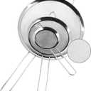 Anaeat Fine Mesh Strainers - Premium Stainless Steel Colander Sieve Sifters, with Durable Mesh and Sturdy Handle, Excellent for Sifting Dry ingredients, Flour, Pastas, Rice, Tea (3.15"+5.5"+7.87")