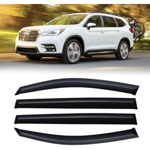 Window Rain Guards for 2019-2025 Subaru Ascent, Window Visor Guard Vent Wind Shade Deflector Rain Shield Protector Sun Visor for 19-25 Ascent,Tape-on/Outside-Mount, 4PCS