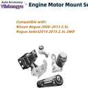 4Pcs Engine Motor Mount Kit - Compatible with Nissan Rogue 2008-2013 & Rogue Select 2014-2015 2.5L 2WD, Replaces A7370 A7384 A4351 A4352