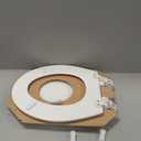 Mayfair Cassel Slow Close Toilet Seat, Easy Clean, Non Slip Premium Wood Seat, Easy Install, Made in USA, Round, White