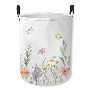 Laundry Basket Abstract Ocean Waves Collapsible Laundry Hamper with Handles Clothes Storage Bin for Household Bedroom Bathroom College Dorms