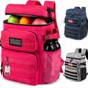 Tactical Backpack Cooler,Soft Lightweight Leakproof Cooler Backpack,Insulated Cooler Bag,Portable Soft Cooler Bag Waterproof for Beach, Travel, Camping, Picnic, Hiking (Hot Pink)
