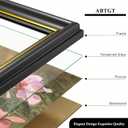 Abtgt Ornate Vintage Style 5x7 Picture Frame, Made of Tempered Real Glass for Tabletop or Wall Mount, 5x7 Photo Frame for Home Decor, Black