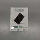 Wallet Tracker Card Air-Tag - Work with Apple Find My (iOS only), 0.07in Slim Tracking Card, IP68 Waterproof Bluetooth Tracker Finder, Apple MFi Certified, Item Locator for Luggage, Passports, Purse (Matte Black)