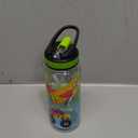 Home Tune 23oz Kids Water Bottle for School Boys, BPA FREE, Leak Proof Flip Straw, Easy Clean, Carry Handle - Airplane & Truck