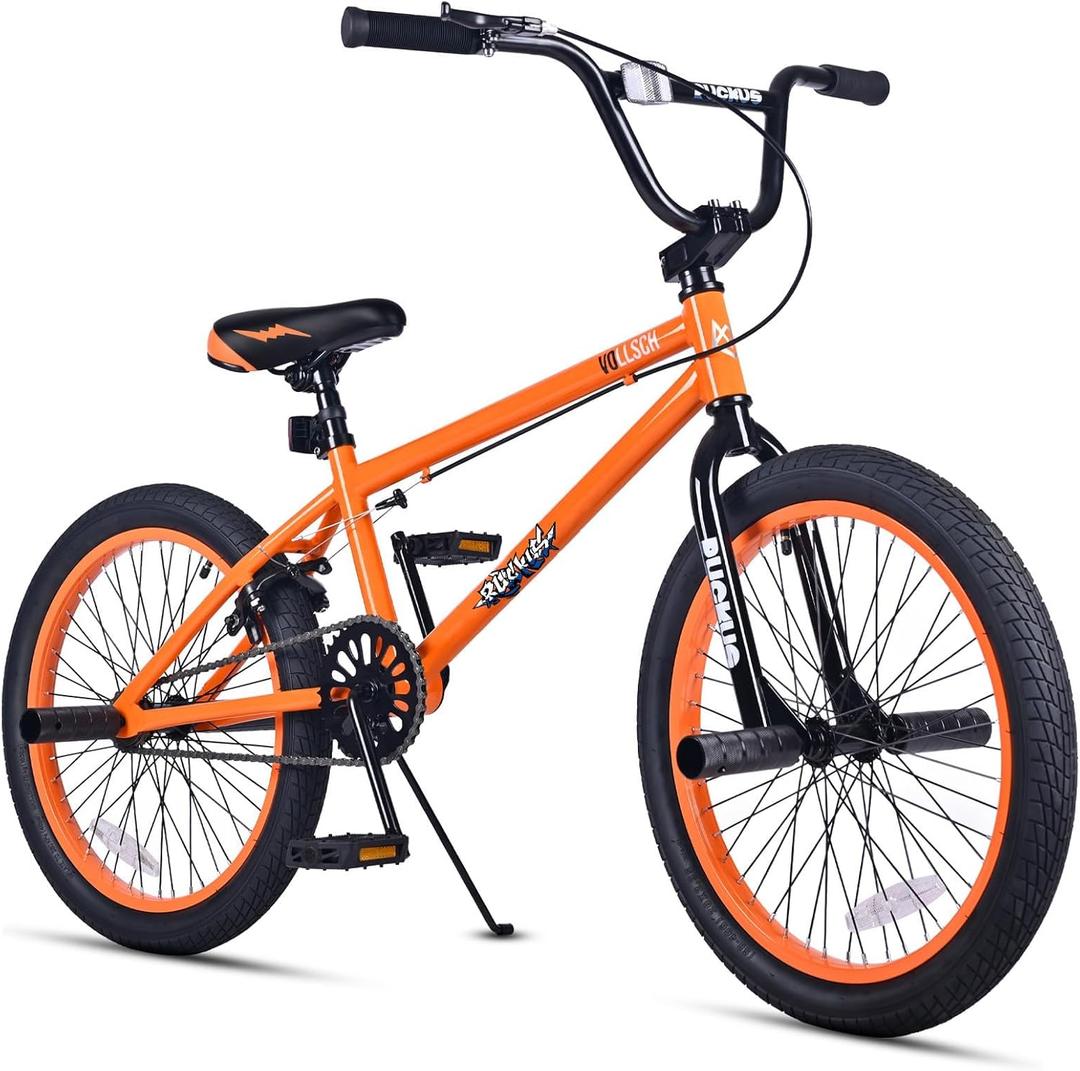 vollsch Freestyle BMX Bikes 18 20 Inch Kids Bicycle for 6-15 Years Old Teens, Boys, Girls, Beginner-Lever Riders,Multiple Colors