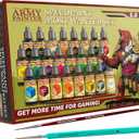 The Army Painter Speedpaint 2.0 Most Wanted Paint Set Combo, Acrylic Contrast Paint Set with 24 Dropper Bottles of 18ml and 2 brushes, For Miniature Painting