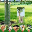 20 Pack Tree Trunk Protector, Expandable Tree Guard Wraps to Protect Bark with Twist Tie and Metal Stakes, Plant Shrub Protectors from Deer, Rodents, Animals, Trimmers, Mowers