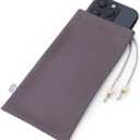 Halsa EMF Shield Sleeve for Cell Phone - Signal Blocking Anti-EMP Pouch - Smartphone Protection Case Against Radiation, EMF, 5G, RFID - Grey - 4x8 Inch Fits Most Phones (Gray)
