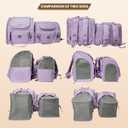 Lollimeow Expandable Cat Carrier Backpack for Large Cats - Airline Approved Pet Carrier Backpack for Small Dogs, Hiking & Travel, Waterproof with Breathable Mesh, 14lbs Capacity (Polar Blue, Standard)