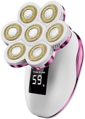 Electric Razors for Women Legs: 120 Minutes Long Time Use Rechargeable Electric Shaver for Women - Waterproof Wet Dry Body Hair Remover - Trimmer for Face Arms Bikini Area