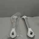 TAILI Shower Grab Bar Glow in The Dark, 2 Pack 16.8 in Grab Bars for Bathtubs and Showers,Shower Handles Shower Rails for Seniors and Elderly,Bathroom Safety Grip Removable No Drilling Waterproof Grey