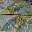 Tropical Green Premium Decorative Hardboard Tabletop Placemats 4 Pack Manufactured in The USA Artistic Easily Wipes Clean