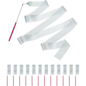 Uxcell Dance Ribbon, Gymnastics Ribbon Twirling Ribbons for Birthday Party Streamers Decoration,Circus Carnival Ribbon with Sticks Wands