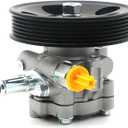 Chefull 21-5450 Power Steering Pump with Pulley Pipe Fits for 2004 2005 2006 for Nissan Altima 2.5L; 2004 2005 2006 for Nissan Sentra, New Power Assist Pump Assembly 491106Z700