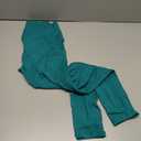 Yoga Pants with Pockets for Women Leggings with Pockets High Waisted Tummy Control Non SeeThrough Workout Pants, Pine Green, Size: S