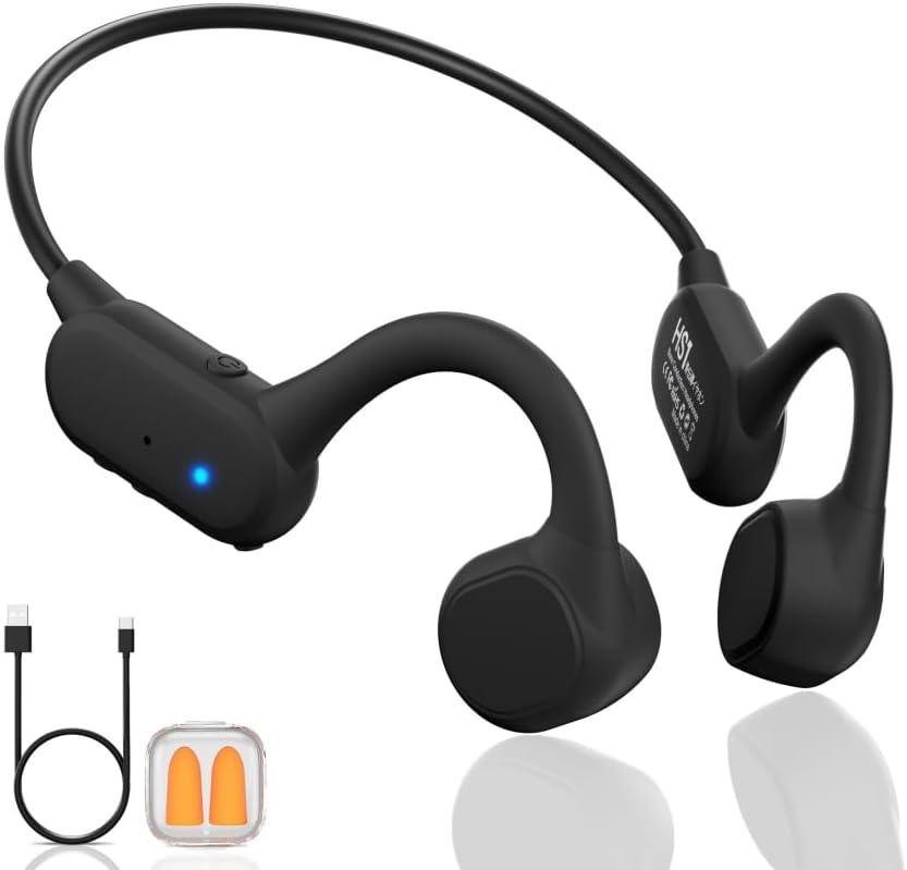 2025 Bone Conduction HeadphonesBluetooth 5.4 Wireless Headphones, Type-C Quickly Charge12Hrs PlaytimeIPX5 Waterproof for TravingRunningHiking