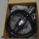 Bathroom Sink Faucet for 3 Hole, Hurran 4 Inch Bathroom Faucets with Pop-up Drain, Stainless Steel 2-Handle Waterfall Faucet for Bathroom Sink, Matte Black