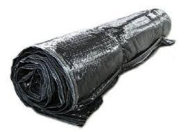 Flutesan Concrete Curing Blanket 6 x 25 Feet Multipurpose Heavy Duty Construction Insulated Tarps Outdoor Keep Warm Waterproof UV Resistant, 3.6 Mm/0.15inch Thickness, Black