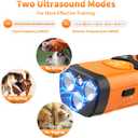 Dog Barking Deterrent Device with Dual Sonic Modes, Flashlight & Strobe  Handheld Anti-Bark Trainer for Small/Medium/Large Dogs, Safe & No-Shock Bark Control