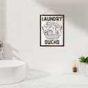 Funny Laundry Room Decor, Funny Laundry Signs, Decorative Plaque for Wall, Housewarming Gifts, Rustic Door Hanger, Farmhouse Wood Sign, Home Decor, Rustic Hanging Sign 7.9x10.2 Inches
