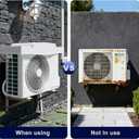 Outdoor AC Condenser Cover for Outside Unit, Mini Split Compressor Cover Durable 4mm Plastic Universal Top mounting Air Conditioner, Protector from Rain, Snow, Sun & Debris36x16.1in