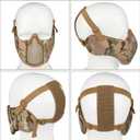 VPZENAR Airsoft Helmet,Black Tactical Helmet,Airsoft Mask Mesh,Elastic Balaclava Mask, Anti Fog Airsoft Goggles, Tactical Full Face Protection, Airsoft Accessories,Military Gear