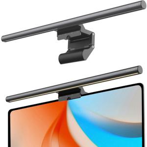 YEELIGHT Monitor Light Bar, Computer Monitor Lamp for Home Office Gaming, 250LM No Glare Eye-Care LED Screen Bar, Touch Control USB Reading Desk Lamp with Stepless Dimming for Flat & Curved Monitor (Dark Gray)