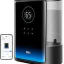 DREO 8L Smart Humidifiers for Bedroom 600ft, 80H Runtime Warm&Cool Supersized Mist Humidifier for Large Room Indoor, Quiet Whole House humidifier for Baby, Plants, with Alexa/Google, Black, HM717S