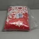 CAROMIO Christmas Curtains for Living Room 2 Panel Sets, Red Velvet Window Curtains 84 Inches Long, Floral Snowflake Decoration Curtain, Thermal Insulated Room Darkening Curtain, 52 x 84 Inches