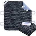 OUTCREATOR Positioning Bed Pads with Handles 34" x 36" (Pack of 2) Incontinence Washable Mattress Protector, Waterproof&Absorbency Underpads with Anti-Slip Bottom for Adults Elderly Kids(Navy Blue)