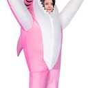 Inflatable Shark Costume Kids, Blow up Shark Costume for Kids Funny Costumes for Halloween Party Gift (Pink, 6-12 Yrs)