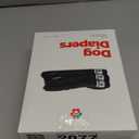 Pet Parents Washable Dog Diapers (3pack) + Extendrs of Durable Doggie Diapers, Premium Dog Diapers Female & Male (Large, Black) (Large (19-27"))