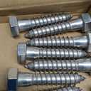 1/2 x 2-1/2" Hex Head Lag Screws Bolts with Flat Washers (8 Sets), 304 Stainless Steel 18/8, Partial Thread, Deck Screws, Heavy Duty Hex Head Wood Lag Screws, Fayeploo