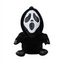 Horror Plush Phantom Mask 10 Inch - Collectible Ghost Face Scary Stuffed Animal for Halloween Decor, Horror Gifts & Creepy Movie Merch (Black)