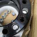 KSP 2 inch 8x6.5 Wheel Spacers for Chevy Express Silverado GMC Savana Sierra, 8x165.1 Wheel Adapters with M14x1.5 Studs for 2013+ram 2500 ram 3500, 2PCS 50.8mm 8 Lug Black Forged Spacer 126.15mm Bore