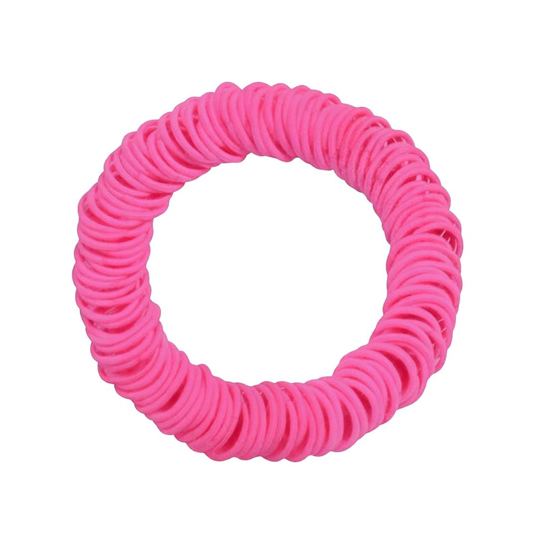 4mm Pink Headband -200 Elastic Headbands, Suitable for Women and Girls' Headbands, Suitable for Daily Exercise Ponytail (Pink)