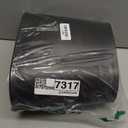 iDesign Slim Plastic Bathroom Trash Can, Small Garbage Bin for Bedroom, Office, Desk, Dorm, Black