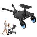 Universal Stroller Board with Detachable Seat,Stroller Glider Board Suitable for Most Brands of Strollers, Holds Children Up to 55 lbs (Blue)
