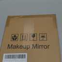 Gold Vanity Mirror with Lights,10"x8" Rechargeable LED Lighted Makeup Mirror, Large Makeup Mirror with Lights, Touch Screen with 3-Color Lighting, Dimmable, for Vanity Desk Tabletop, Bedroom