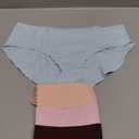 Wealurre Cotton Bikini Women's Breathable Panties Seamless Comfort Underwear, L