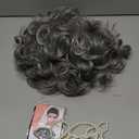 Old Lady Wig Costume Set for Women Short Curly Silver Grey Granny Wigs for Cosplay Old Woman Wig Halloween Party Wigs