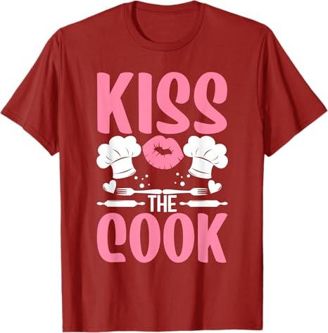 Kiss The Cook I Chef T-Shirt, XS
