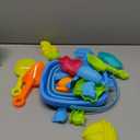 Beach Toys, Collapsible Sand Toys for Toddlers, Sand Bucket and Shovels Set with Mesh Bag Cute Sand Molds, Travel Sand Toys for Beach, Sandbox Toys for Toddlers Kids Baby Boys Girls Age 3-10