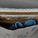 ropoda Mini Basketball Hoop - Glow in The Dark, Over The Door Basketball Hoop Indoor, Indoor Basketball Hoop Backboards for Teens and Adults, Mini Hoop for Kids with 4 Balls and Pump(Blue)