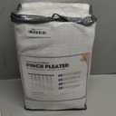 INOVADAY Memory Trained Pinch Pleated Curtains 108 Inch Long, Linen Curtains for Living Room, 2 Panel Set Pinch Pleated Drapes with Hooks, Light Filtering Window Treatment, 40" W x 108" L, Beige White