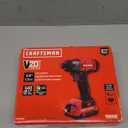 CRAFTSMAN 20V MAX Impact Driver Kit, 1/4 Inch, 2,800 RPM, LED Work light, Battery and Charger Included (CMCF800C1)